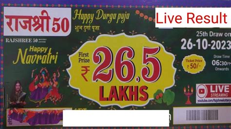 rajshree 50 lottery result today evening live|Rajshree Lottery Result Today – Check now! .